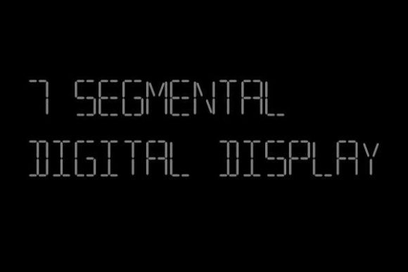 7 Segmental Digital Display Font: A Nostalgic Typeface for Craft Projects