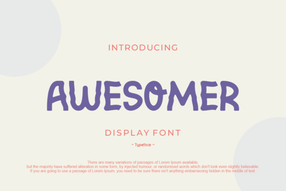Awesomer Font Review: A Playful Typeface for Campaign Creatives