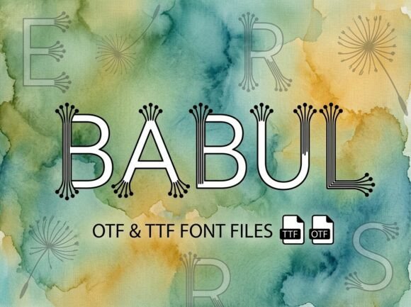 Babul: A Whimsical Font for Creative Design