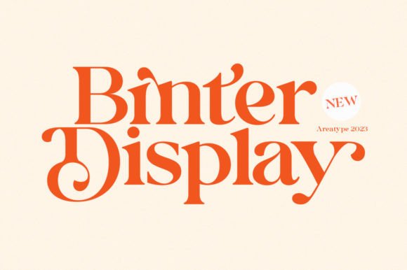 Binter Display Font for Creative Projects