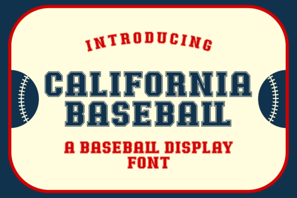 California Baseball Font: A Bold Choice for Business Branding