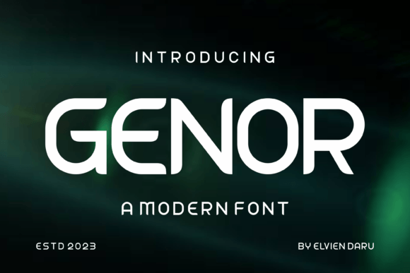 Genor Font: Bold & Beautiful