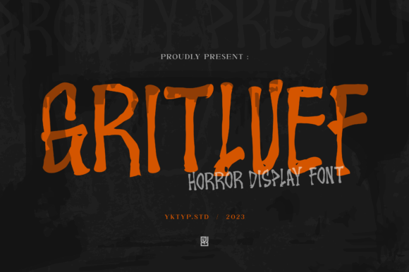 Gritluef: Horror Display Font