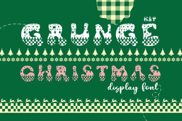 Grunge Christmas: A Festive Decorative Font for Editorial Design