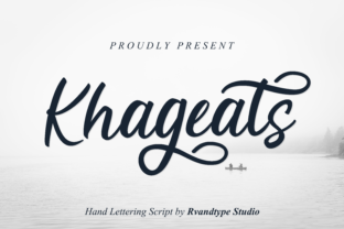 Khageats: A Script Font for Creative Projects