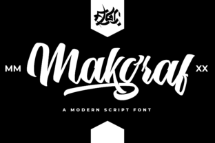 Makgraf: A Script Font for Elegant Design