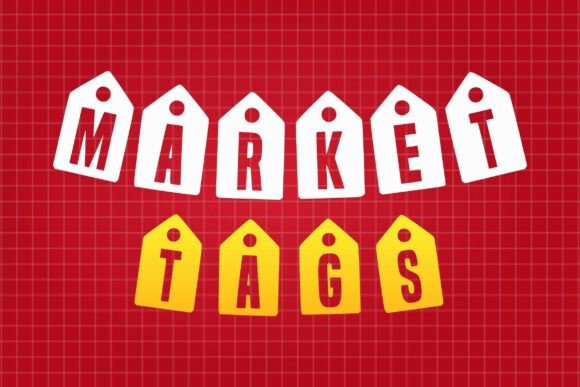Market Tags Font for Creative Projects