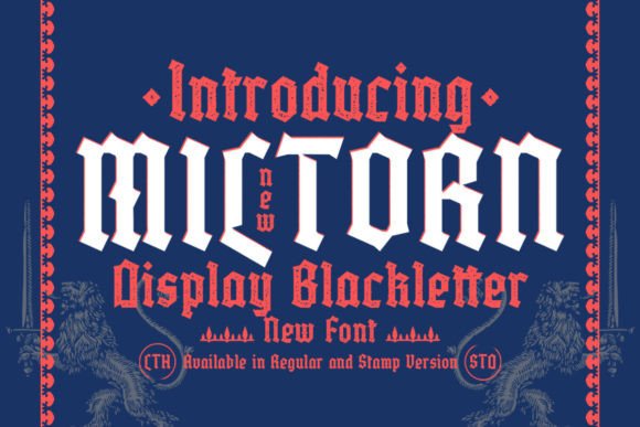 Miltorn: Bold Blackletter Font for Impactful Design