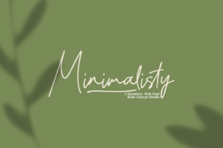 Minimalisty Font: Elegant Script for Editorial Design