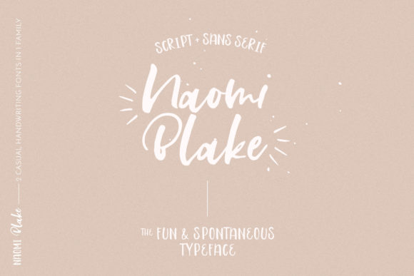 Naomi Blake: A Script Font for Creative Campaigns