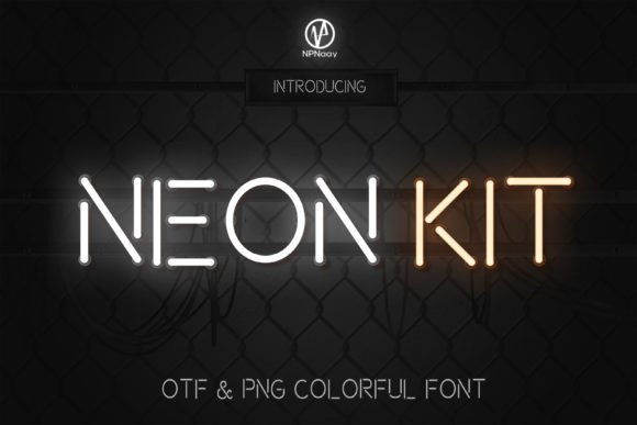 Neon Kit Font: A Nostalgic Typeface for Vibrant Craft Projects