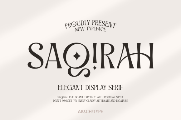 Saqirah: A Classy Display Font