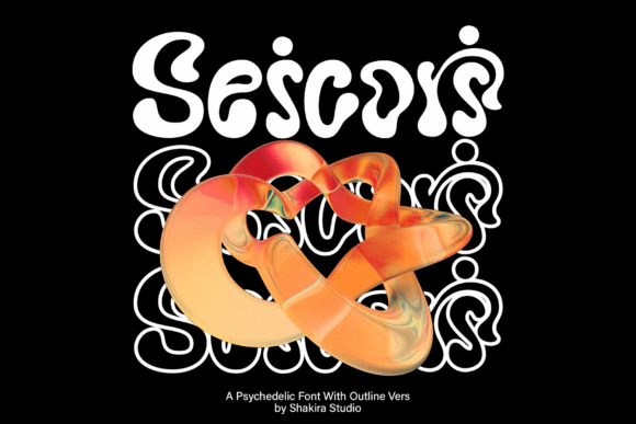 Seicori: A Psychedelic Typeface for Creative Projects
