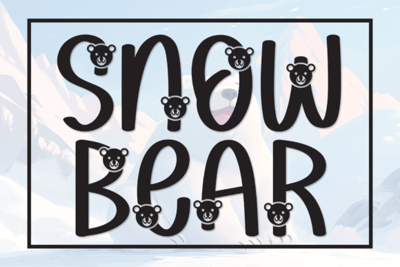 Snow Bear Font: Winter Whimsy in Typography