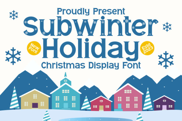 Subwinter Holiday Font for Creative Projects
